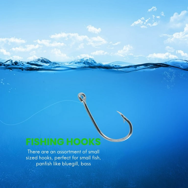 500Pcs/Set Mixed Size #3~12 High Carbon Steel Carp Fishing Hooks Pack With  Hole With Retail Box Jigging Bait 