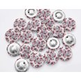 thumbnail image 4 of IBA Indianbeautifulart Red 25 Mm Dot & Square Shape Geometric Shirting Printed Canvas Fabric Buttons Round 2 Hole&nbsp;Decorative Buttons For Sewing Crafting Pack Of 50, 4 of 7