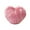 Pink-PK-home supplies, variant on LEFTHIGH Home Faux Wool Long-Pile Heart Shaped Throw Pillow with Insert - Soft Plushy Sofa Cushion for Bedroom Living Room Decoration and Gift Giving Birthday Decorations