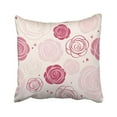 thumbnail image 1 of BOSDECO Pink Flower Roses Pattern Abstract Floral Wedding Garden Cute Pretty Vintage Pillowcase 16x16 inch, 1 of 1