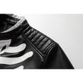 thumbnail image 4 of Men's Colorblock PU Leather Jacket, Zipper Front Stand Collar Motorcycle Coat, Casual Fashion Outerwear for Men, 4 of 11
