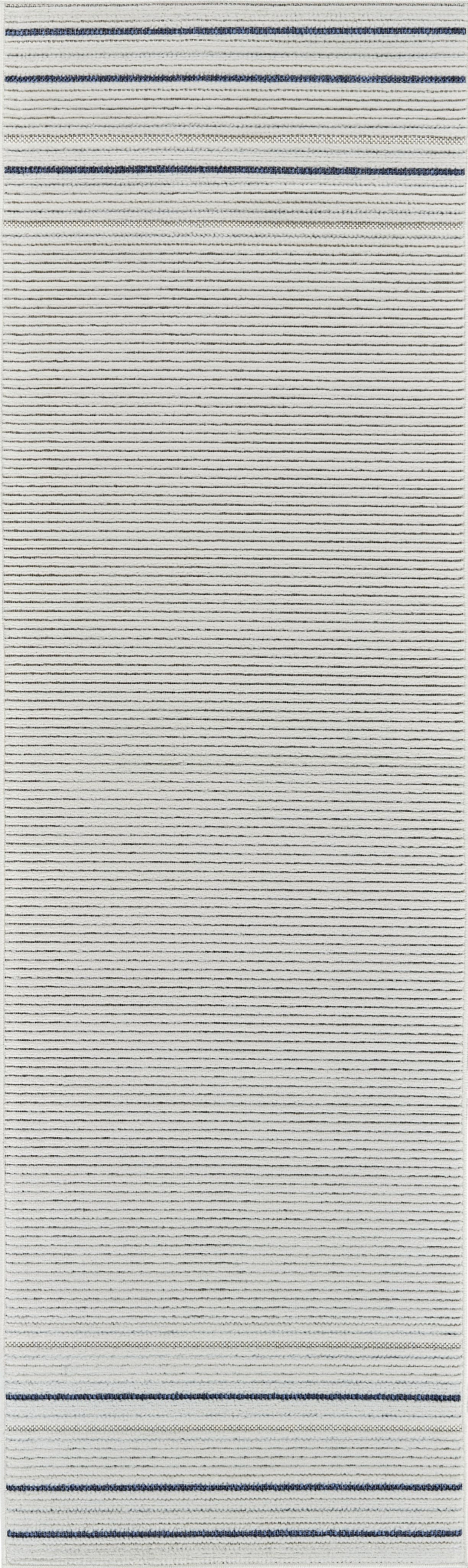 Rug Branch Maise Abstract Indoor Outdoor Area Rug, Cream Blue, Modern - Entryway, Hallway, Bathroom