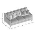 thumbnail image 6 of Furniture of America Gauthier Contemporary Fabric Tufted Sofa in Ivory, 6 of 6