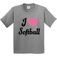 thumbnail image 3 of Inktastic I Love Softball Girls Sports Youth T-Shirt, 3 of 5