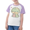 thumbnail image 4 of RXIRUCGD 2025 Vêtements d'Été pour Enfants Tout-Petits Garçons Filles Mode Mignon Col Rond Imprimé Manches Courtes Haut, 4 of 7