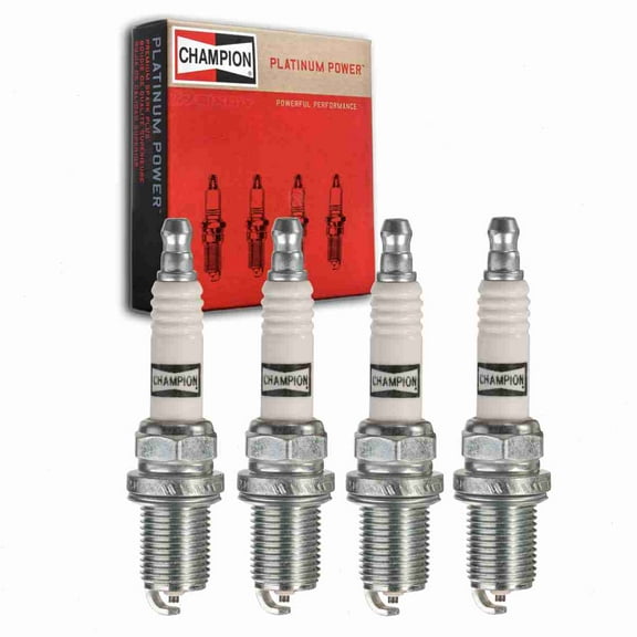4 pc Champion Platinum Spark Plugs compatible with Saturn SL2 1.9L L4 1991-2002