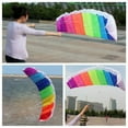 thumbnail image 5 of Stunt Kite Rainbow Flying Games Outdoor Toys for Kids Surfing Line Education and Activities, 5 of 8