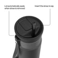 thumbnail image 5 of Contigo SnapSeal Leakproof Stainless Steel Reusable Water Bottle with Carrying Strap, Black/Bronze, 24 oz, 5 of 10