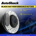 thumbnail image 5 of AutoShack Front Brake Kit Replacement for Saturn Vue Chevrolet Equinox Drilled & Slotted E-Coated Disc Brake Rotors Black Ceramic Brakes Pads 11.65" 296 mm SCDPR6508265082913, 5 of 6