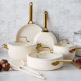 thumbnail image 3 of GreenPan 10-Piece Reserve Pro Cookware Set, Ceramic Nonstick, Oven Safe, Dishwasher Safe, Cream, 3 of 12