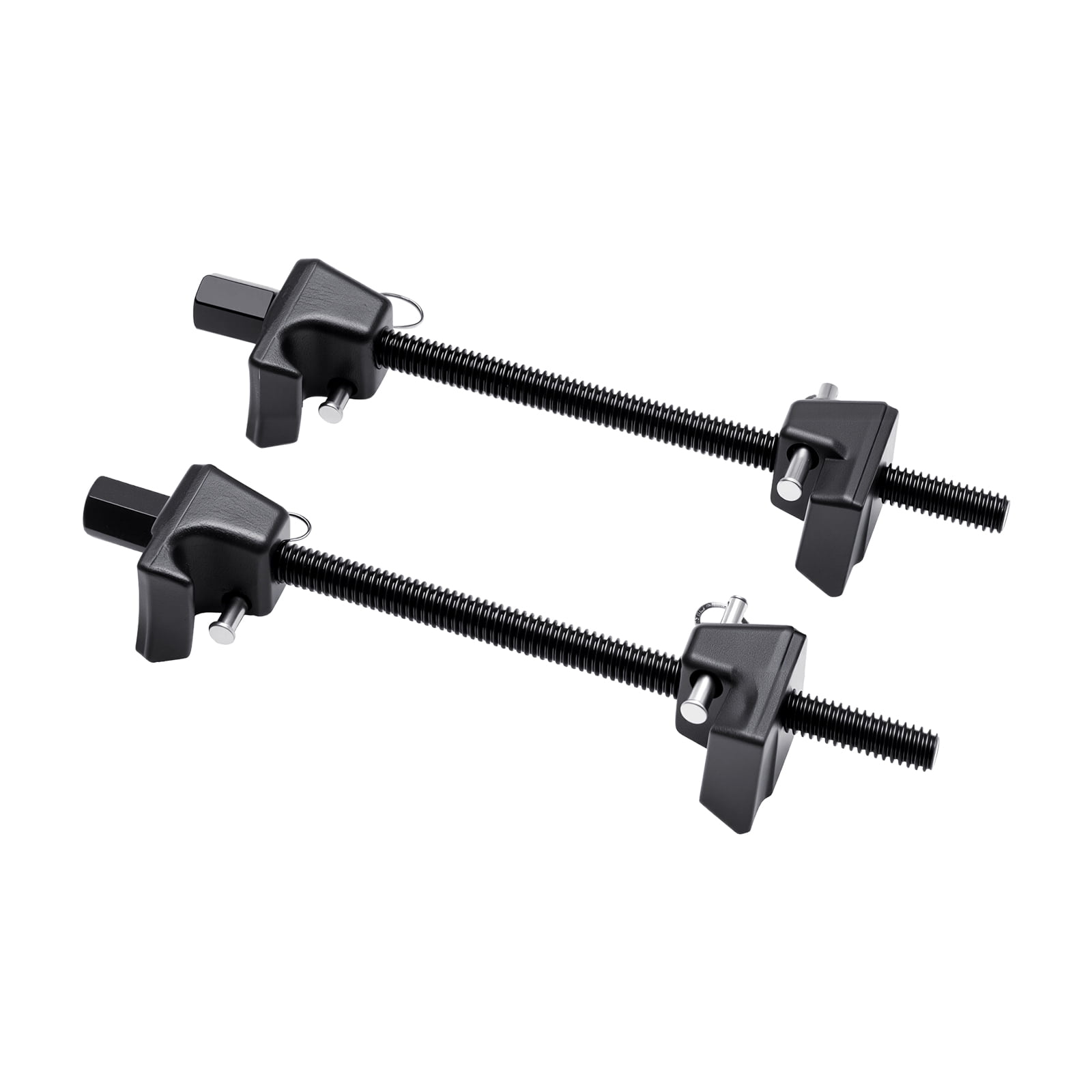 KFFKFF Strut Spring Compressor, Set of 2, Durable Coil Spring Tool with 10.4-Inch (256 mm) Range, Compatible with 0.86-Inch (22 mm) Hex Sockets, Suitable for Cars, Trucks, and Motorcycles, Black