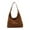 Yellow Brown, variant on Milaget Suede Bag Handbag Underarm Bag Large Top Handle Bag Purse Tote Bag for Women Yellow Brown