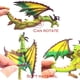 thumbnail image 3 of Set de 30 figuras de dragón I, C Ava RIprivate, color largo Ziming, multicolor, 3 of 5