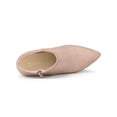 thumbnail image 4 of BLISSFUL STEP Bottines à Talons Aiguilles Pointus pour Femmes, Fermeture Éclair, Rose Poussière 10, 4 of 7