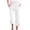 White #025, variant on Capri Pants for Women Spring Summer Cotton Linen Straight Wide Leg Loose Drawstring Elastic Waist Cropped Trouser Pink 2XL