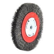 Forney Industries Wire Wheel, Crimped, 6 in x .014 in x 1/2 in - 5/8 in Arbor