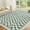 Green, variant on 4x6 Area Rug for Entryway, Non-Slip, Low Pile, Machine Washable, Modern Abstract Checkered, High Traffic, Baby Room, Kitchen, Yellow.