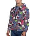 thumbnail image 2 of Hoodies for Men - Wine Print No.J938 Long Sleeve Comfrt Men'S Fashion Hoodies & Sweatshirts, Sweatshirts for Men Hoodies Pullover Clothing Clothes with Pouch, 2 of 7