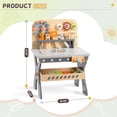 thumbnail image 4 of Ktaxon Kids Tool Bench, Wooden Tool Workbench for Toddler, Tool Bench with Play Tools Set and Storage Space, Toy Workbench Workshop for Boys and Girls, Gift for Ages 3+, 4 of 9