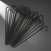 Fencer Wire 6.5 Inch 150 PCS 10 Gauge Heavy Duty Chain Link Wire Ties, Fence Metal Slats Hook Tie Wires, Garden, Dog, Animal Fencing Hardware Parts, Black