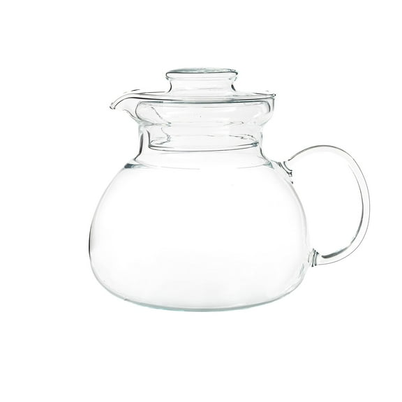 Simax Glass Teapot 1.5 Quart 6 Cups, Stovetop & Microwave Safe, Clear Glass Kettle with Spout, Heat-Resistant Borosilicate Glass for Tea Parties