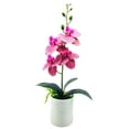 thumbnail image 2 of Shenmeida Artificial Orchid with Vase Flowers for Kitchen Table Centerpieces, Large Vivid Orchid Phalaenopsis Orchid Plant Faux Orchids Flowers Indoor Room Decoration, 2 of 7