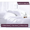 thumbnail image 5 of 4 Piece Sheet Set 100% Egyptian Cotton Bed Sheets 1000 Thread Count Luxury Hotel Quality Sheet Set Italian Finish Premium Sheets Long Staple Fits Up to 18 Inch Deep Pocket (RV King, Ivory), 5 of 5