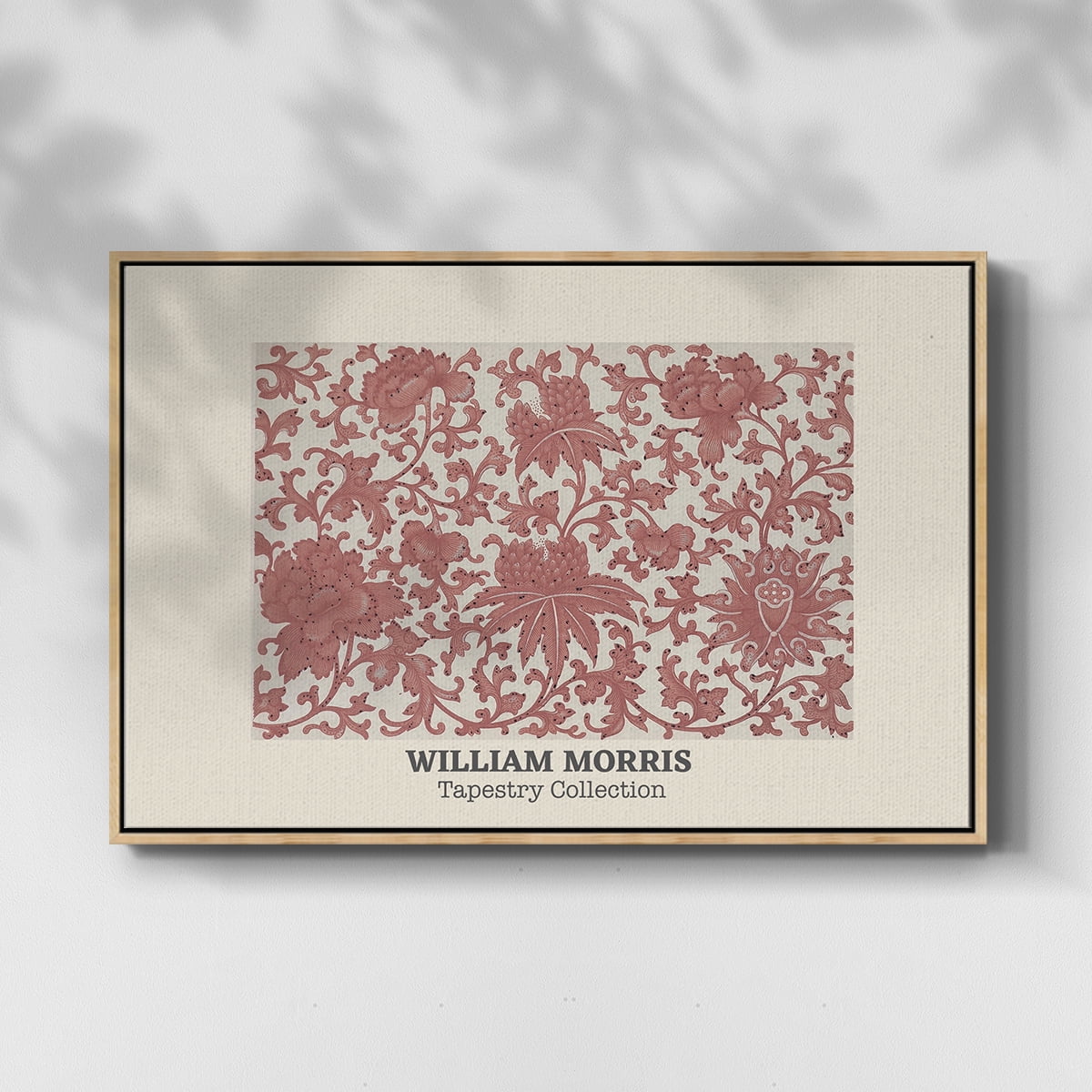 Vintage Abstract Print-XLIII Framed in Natural Wood Wood Gallery Wrapped Canvas 17 in. x 25 in.