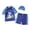 Sky Blue, variant on YDFCWXW Baby Toddler Boys Swim Set - 3 Piece Swim Trunks and Boys Rash Guard Short Sleeve Kids Swimwear with Swim Caps (Black, XXL)