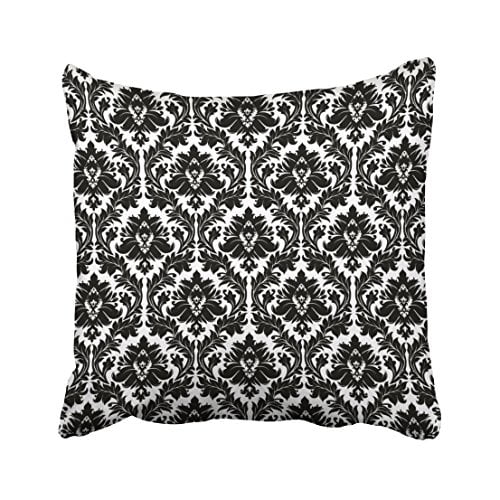 RYLABLUE Decorative Black and White Pattern Pillow Home