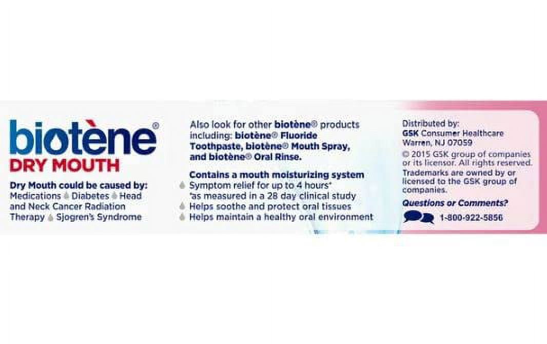 3 Pack Biotene Oral Balance Dry Mouth Moisturizing Gel 1.5 Oz Soothe Oral Tissues Long.