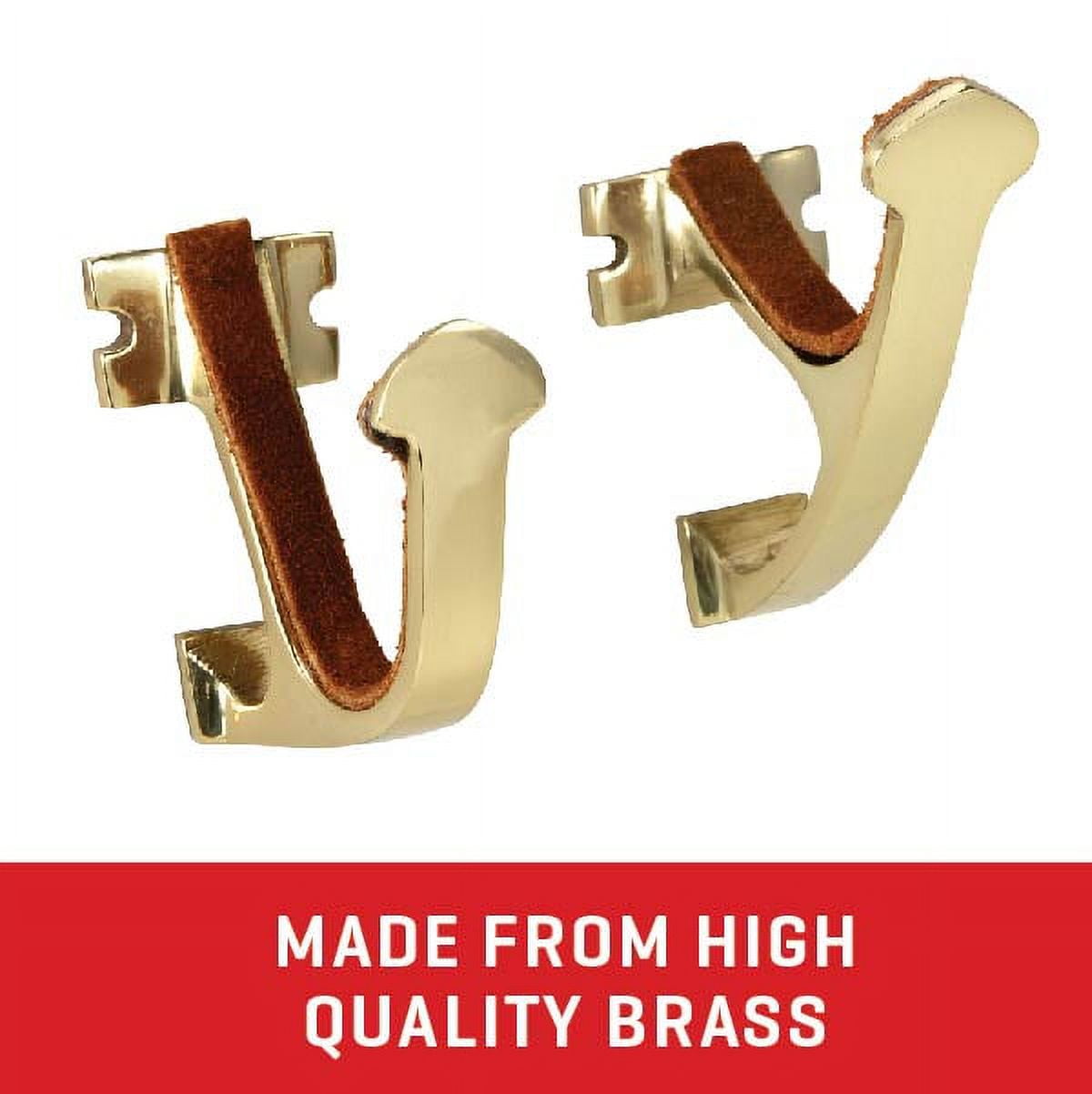 Allen Company Brass Wall Mount Gun Hanger Hook Set, Fits Most 12,20-Gauge & Firearms