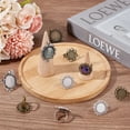 thumbnail image 4 of 16Pcs 8 Style Adjustable Blank Rings Bulk Bezel Ring Blanks Antique Silver Bronze Cabochon Settings Flower Flat Round Vintage Finger Rings Components for Women DIY Ring Jewelry Making Crafts DIY, 4 of 6