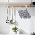 thumbnail image 2 of Unique Bargains Heat Resistant Oven Mitts and Pot Holders Sets 4 Pcs Gray 10.6x6.7 Inch, 2 of 7