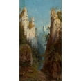 thumbnail image 2 of Feliks Brzozowski 9x14 Black Ornate Wood Framed Double Matted Museum Art Print Titled: Fathers at the Prądnik River (1879), 2 of 5