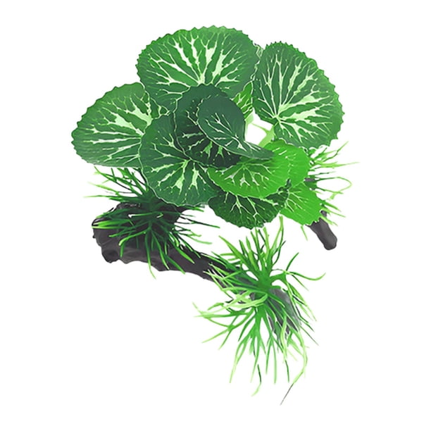 Decoración de plantas para acuarios, decoración artificial para peceras, pecera pequeña de PP para reptiles Estilo B