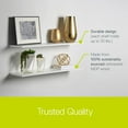 thumbnail image 4 of Delta Slim Floating Wall Shelves, Set of 2, 36 in. x 8 in. x .5 in. White, 4 of 9