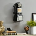 thumbnail image 6 of Ryan Bros. American Retro 1950's Payphone with Coin Bank Wall-Mount Corded Phone (Black), 6 of 8