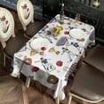 thumbnail image 3 of White Baseball Fun Club Pattern Rectangle Tablecloth 60"x102",Waterproof Polyester Rectangle Table Cloth, Wipeable Spillproof Polyester Tablecloth for Dining, Camping, Indoor and Outdoor, 3 of 6