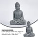 thumbnail image 3 of EeaseMX 1 estatua de Buda de arenisca, figura zen, artesanía decorativa para el hogar (gris), 3 of 8
