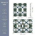 thumbnail image 2 of Yayeee Toggle Light Switch Wall Plate 2-Gang 4.56"x4.48" Decorative Outlet Cover, Gold Geometric Pattern, 2 of 7