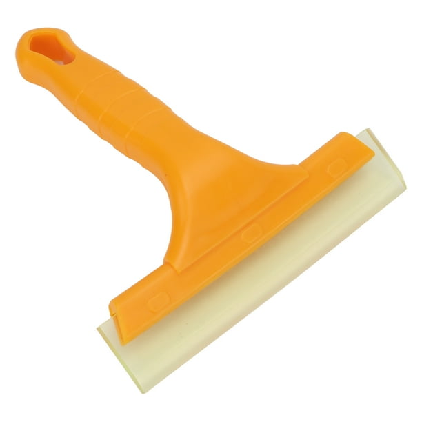 Escobilla de goma para tinte de ventanilla, limpiador de vidrios portátil para coche, escobilla de goma multiusos para ducha de parabrisas, color amarillo Jadeshay A