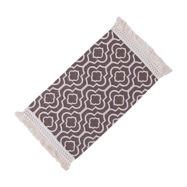 Yhmxh Utensilios de cocina Manteles individuales, servilletas gruesas y de lino con borlas, manteles individuales aislantes, hermosos y prácticos manteles aislantes para la mesa. Muebles para cocina