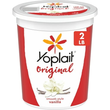Yoplait Original Smooth Style Vanilla Flavored Low Fat Yogurt Tub, 32 oz