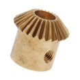 thumbnail image 1 of ziyahi 0.5 Modulus Brass Bevel Gear 25 Tooth 3 to 5mm Diameter Hole 5mm Hole, 1 of 5