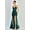 Emerald Green, variant on Women's Adora Design 3242 Lace Mermaid Corset Slit Long Formal Prom 2026 Dress Red Size 16