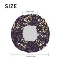 thumbnail image 4 of KLL Dice Pattern Shower Cap & Bath Cap for Women,Reversible Oversized Waterproof Shower Caps for all Hair Lengths,Elastic Reusable Bathing Hair Cap, 4 of 6
