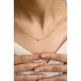 thumbnail image 5 of VRJewels Dainty Diamond Star Chain Necklace 14k Solid Yellow Gold, Daughter Gift, 5 of 7