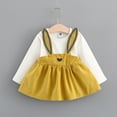 thumbnail image 2 of WEAIXIMIUNG Robe Rouge pour Filles Garçons Filles Manches Longues Noël Dessin Animé Lettres Imprimées Barboteuse Justaucorps Jupe 2-3 Ans, 2 of 9
