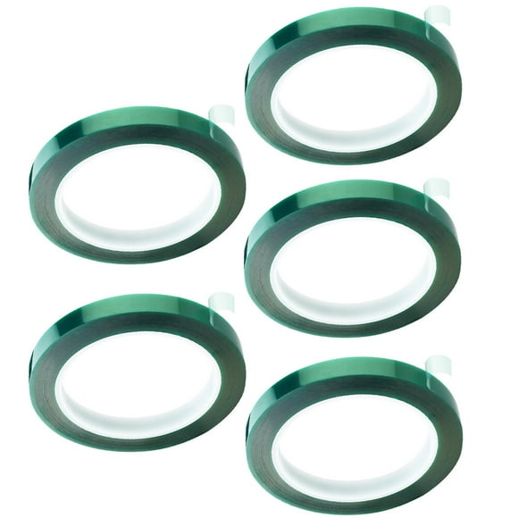 Minkissy 5Pcs Electrical Adhesive Tape for Automotive Industry High Temperature Resistance 15MMx33Mx0.06in